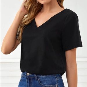 Basic black blouse